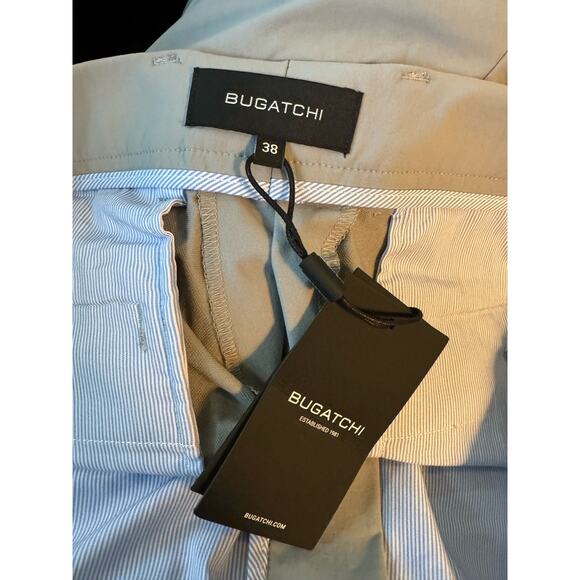 BUGATCHI NWT $139 Nylon Spandex Flat Front Bermuda Shorts Size 38 - Picture 3 of 5